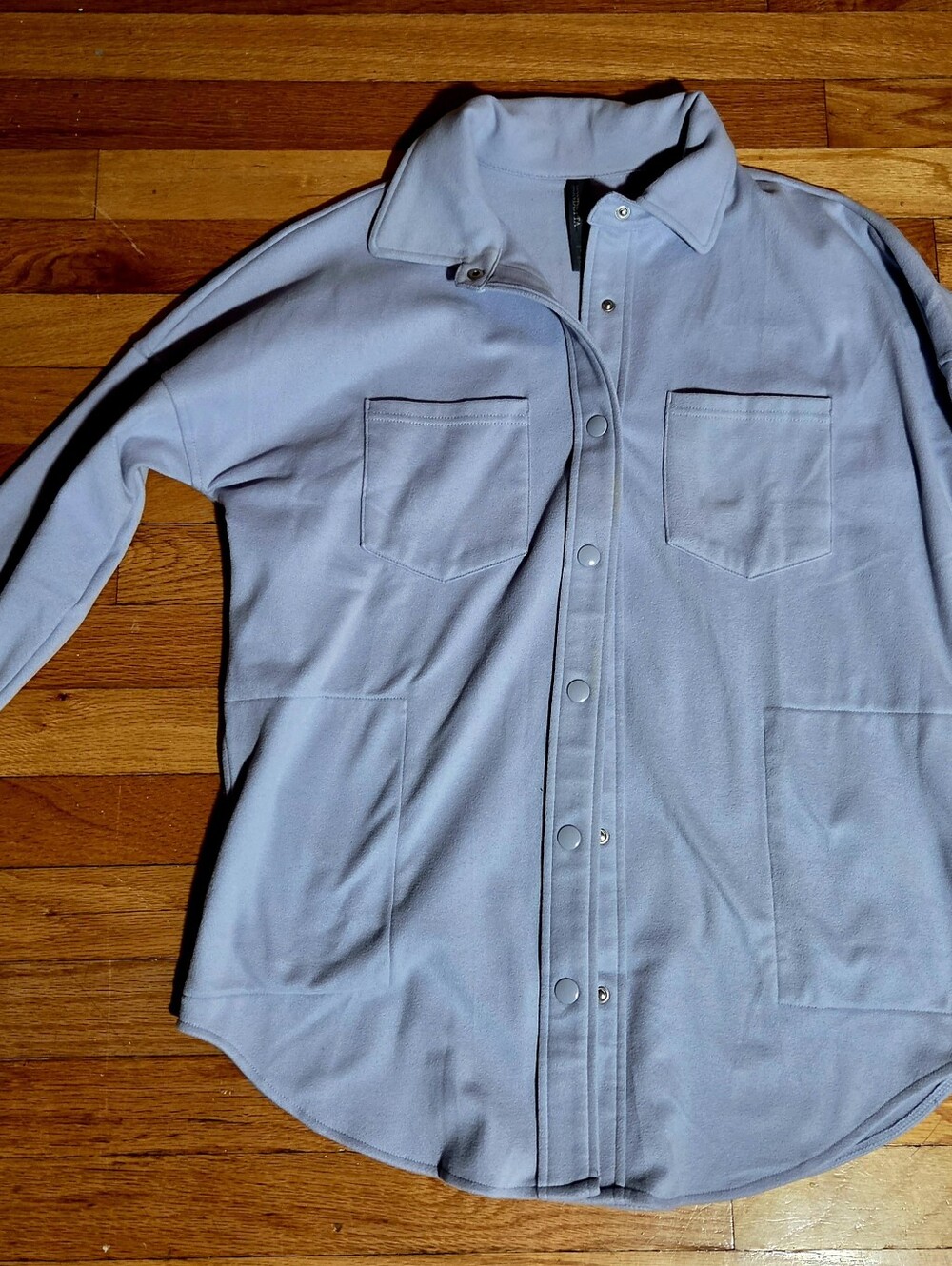 Women's Lavendar Snap-Front Jacket
